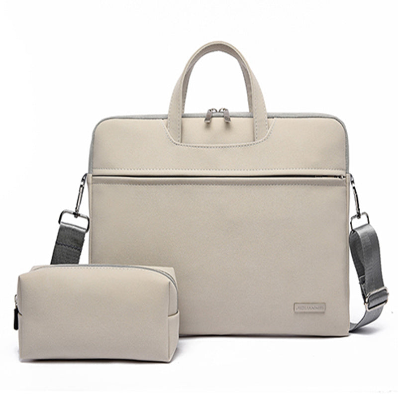 PU Leather Women Laptop Bag Notebook Carrying 13.3 14 15.6 Inch Men Handbags Shoulder Mouse Bag
