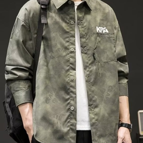 Shirt with camouflage print