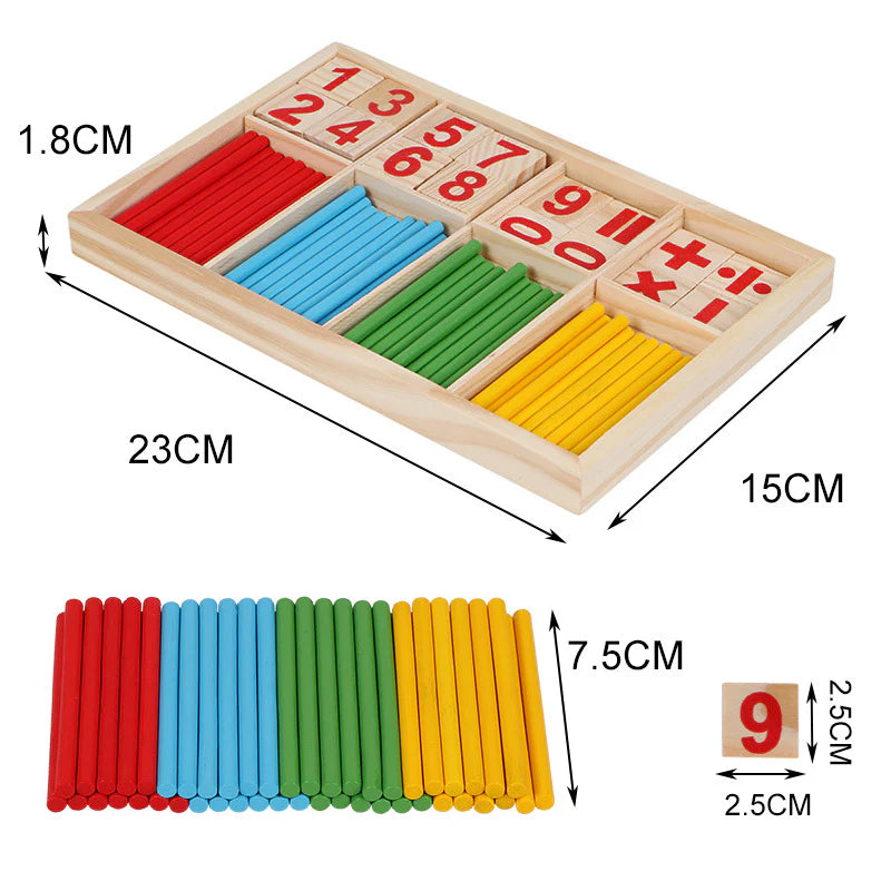 Early Childhood Math Toys Wooden Montessori