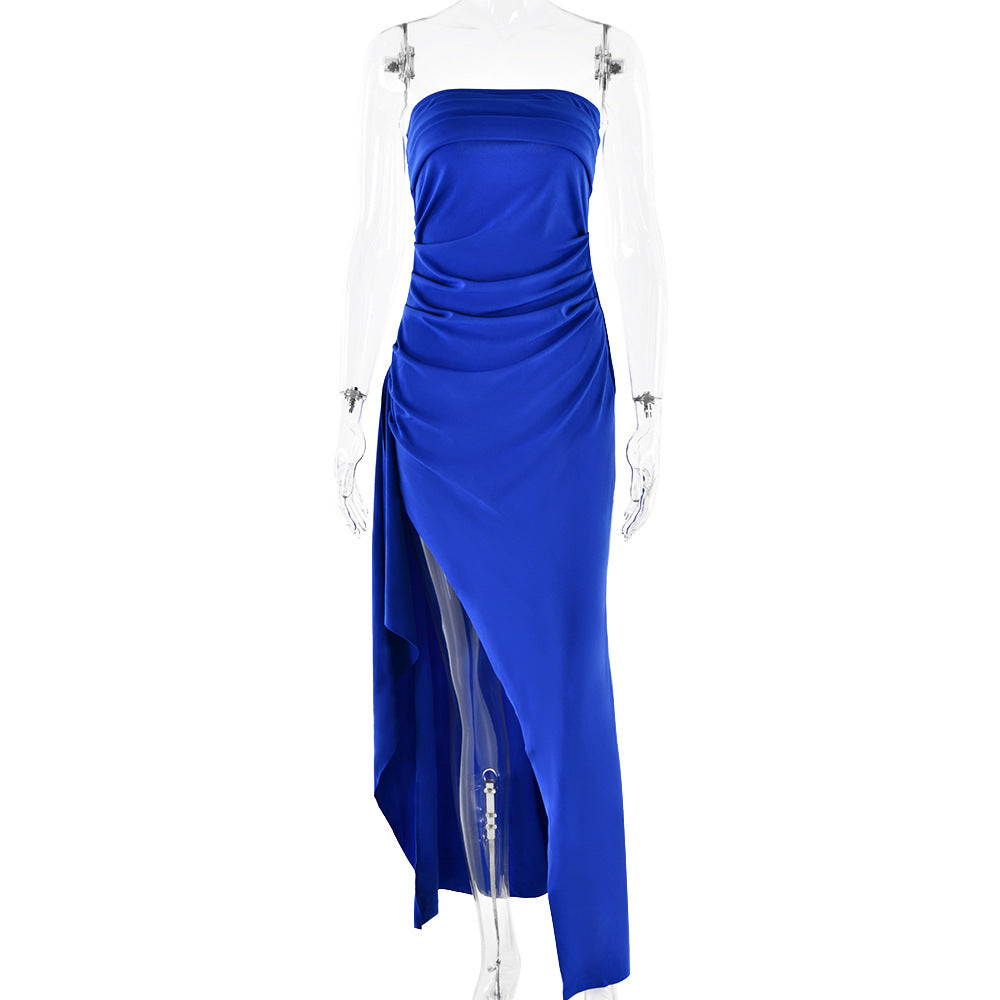Evening Gown Women's One Neck Strapless Dress Fashionable